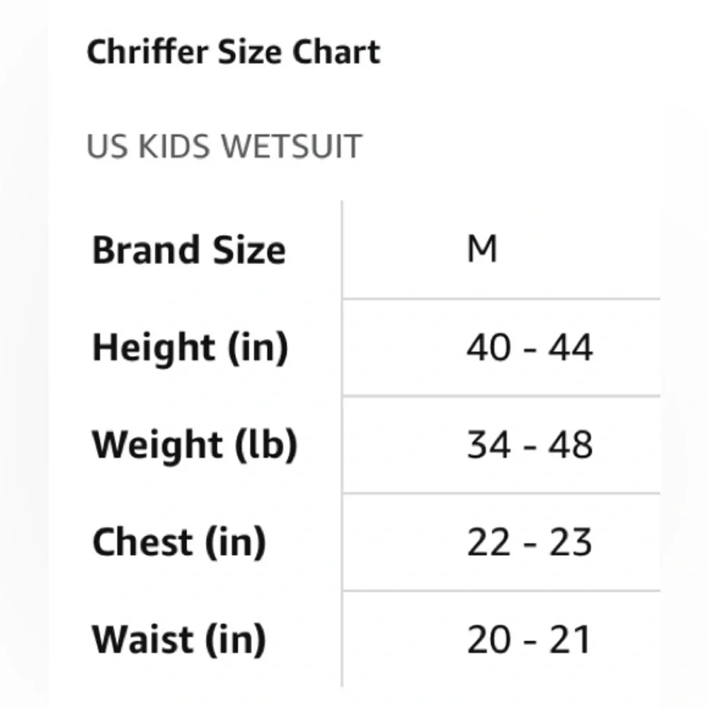 NWOT Kids 2mm Neoprene Short Wetsuit